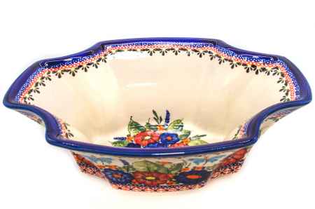 Bol Poppy Fountain, ceramica smaltuita, pictat manual, 27,5 x 19,0 cm, volum 1,3 L [2]