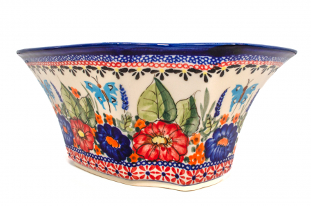 Bol Poppy Fountain, ceramica smaltuita, pictat manual, 27,5 x 19,0 cm, volum 1,3 L [7]