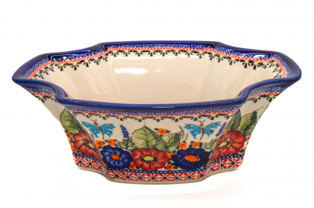 Bol Poppy Fountain, ceramica smaltuita, pictat manual, 27,5 x 19,0 cm, volum 1,3 L [1]