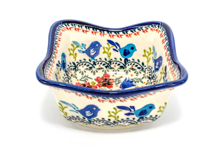 Bol in forma de floare, ceramica smaltuita, pictat manual, volum 500 ml [0]