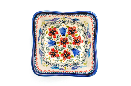 Bol in forma de floare, ceramica smaltuita, pictat manual, volum 500 ml [5]