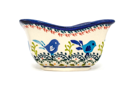 Bol in forma de floare, ceramica smaltuita, pictat manual, volum 500 ml [2]