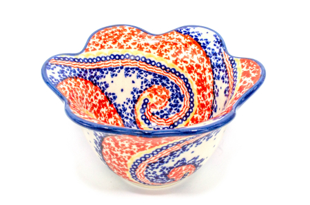 Bol in forma de floare Hypnotization, ceramica smaltuita, pictat manual, 14,0 cm, volum 300 ml [2]