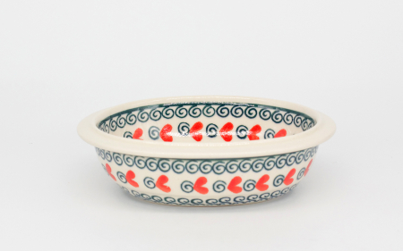 Bol oval Spiral Joy, ceramica smaltuita, pictat manual, 12,5 x 15,0 cm [2]