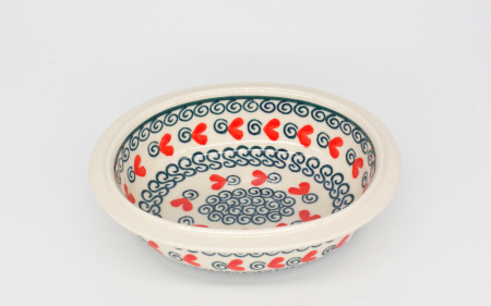 Bol oval Spiral Joy, ceramica smaltuita, pictat manual, 12,5 x 15,0 cm [1]