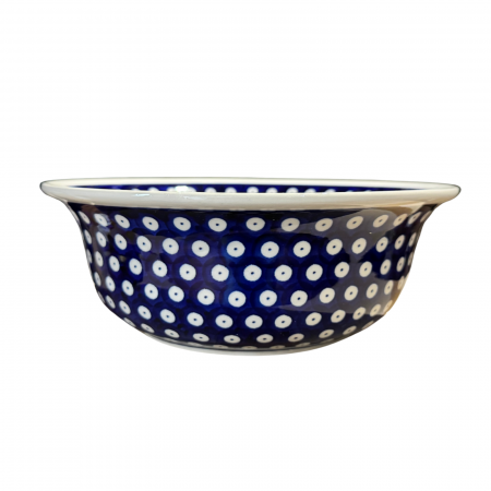 Bol pentru salata Blue Eyes, ceramica smaltuita, pictat manual, 24,6 cm, volum 2,0 L [1]