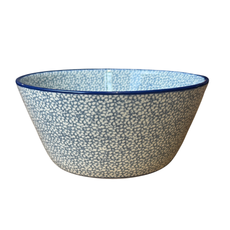Colectia Blue Sea - Bol pentru salata Blue Sea, ceramica smaltuita, pictat manual, diametru 20.5 cm