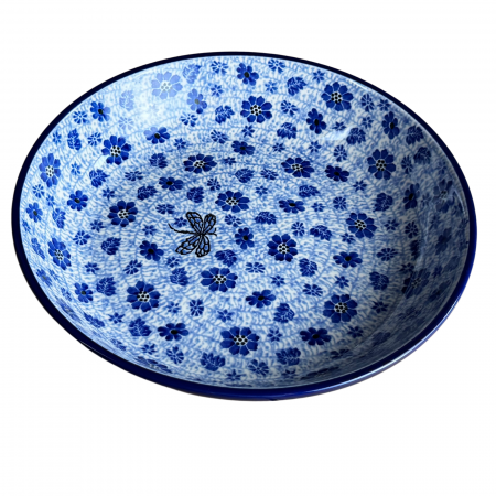 Bol pentru salata Butterfly Dance, ceramica smaltuita, pictat manual, diametru 24,5 cm [1]