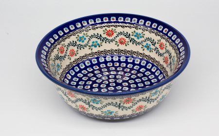 Bol pentru salata Euphoria, ceramica smaltuita, pictat manual, 24,6 cm, volum 2,0 L [0]