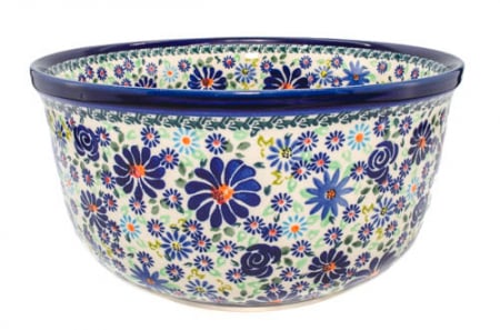 Colectiile Flowers - Bol pentru salata Floral Fireworks, ceramica smaltuita, pictat manual, 27,0 cm, volum 4,5 L