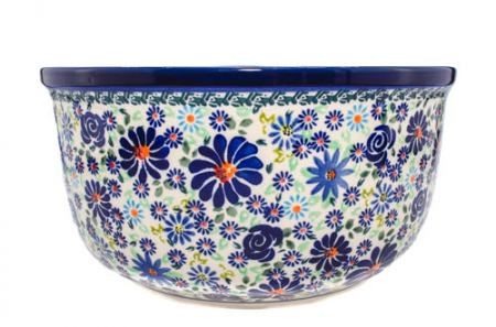 Bol pentru salata Floral Fireworks, ceramica smaltuita, pictat manual, 27,0 cm, volum 4,5 L [3]