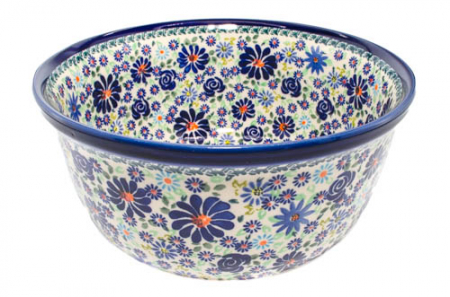 Bol pentru salata Floral Fireworks, ceramica smaltuita, pictat manual, 27,0 cm, volum 4,5 L [4]