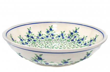 Bol pentru salata Berries, din ceramica smaltuita, pictat manual, 25,2 cm, volum 1,4 L