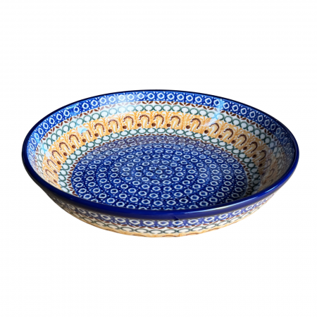 Noutăți. - Bol pentru salata Morning Sunrise, ceramica smaltuita, pictat manual, diametru 24,5 cm