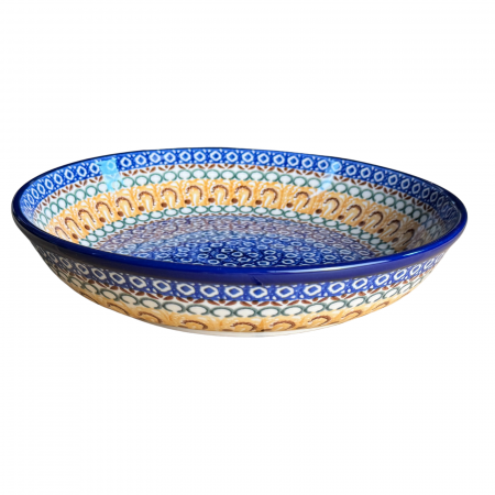 Bol pentru salata Morning Sunrise, ceramica smaltuita, pictat manual, diametru 24,5 cm [8]