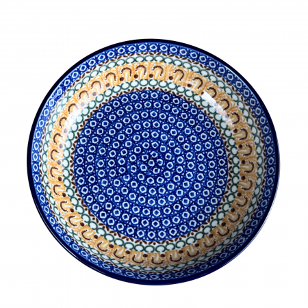 Bol pentru salata Morning Sunrise, ceramica smaltuita, pictat manual, diametru 24,5 cm [7]