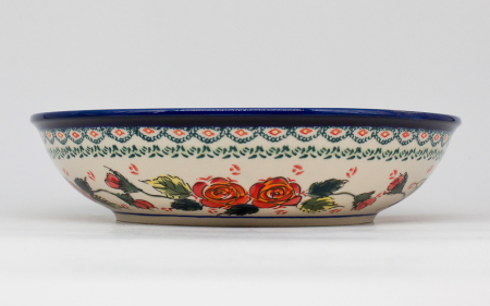 Bol pentru salata Roses, ceramica smaltuita, pictat manual, 25,2 cm, volum 1,4 L [3]