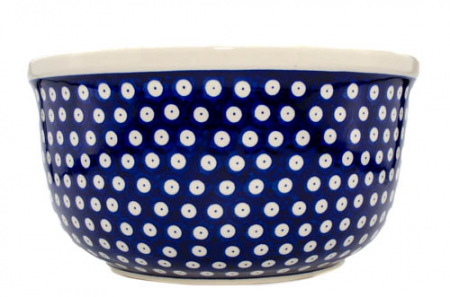 Bol pentru salata Blue Eyes, ceramica smaltuita, pictat manual, 27,0 cm, volum 4,5 L [5]