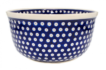 Bol pentru salata Blue Eyes, ceramica smaltuita, pictat manual, 27,0 cm, volum 4,5 L [4]