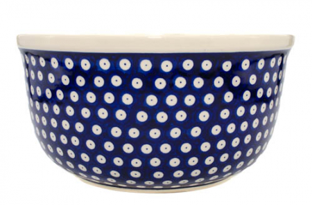 Bol pentru salata Blue Eyes, ceramica smaltuita, pictat manual, 27,0 cm, volum 4,5 L [3]