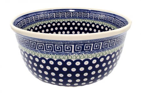 Boluri - Bol pentru salata Infinity, ceramica smaltuita, pictat manual, 27,0 cm, volum 4,5 L
