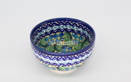 Bol rotund Blossom, ceramica smaltuita, pictat manual, 11,5 cm, volum 300ml [1]