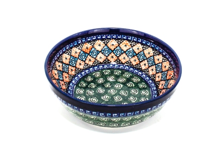 Bol rotund ceramica, Mosaic, smaltuit, pictat manual,17,0 cm, volum 500 ml [1]