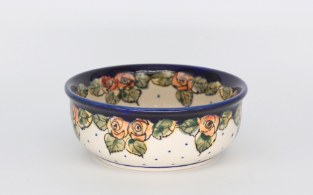 Bol rotund Emotions, ceramica smaltuita, pictat manual, 12,6 cm, volum 250 ml [0]