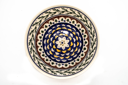 Bol rotund Festive Season, ceramica smaltuita, pictat manual, 20,7cm, volum 1,3 L [3]