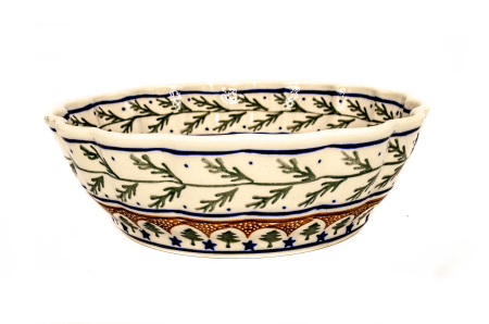 Bol rotund Festive Season, ceramica smaltuita, pictat manual, 20,9cm, volum 1,2 L [1]