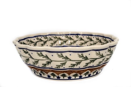 Bol rotund Festive Season, ceramica smaltuita, pictat manual, 20,9cm, volum 1,2 L [2]