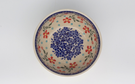 Bol rotund Floral Heaven, ceramica smaltuita, pictat manual, 13,0 cm, volum 400 ml [2]