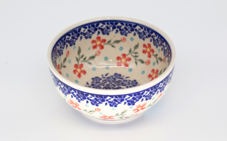 Bol rotund Floral Heaven, ceramica smaltuita, pictat manual, 13,0 cm, volum 400 ml [1]