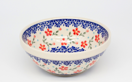 Bol rotund Floral Heaven, ceramica smaltuita, pictat manual, 17,8 cm, volum 800 ml [1]