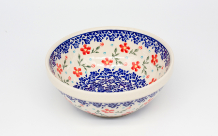 Bol rotund Floral Heaven, ceramica smaltuita, pictat manual, 17,8 cm, volum 800 ml [0]