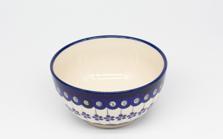 Bol rotund Floral Peacock, ceramica smaltuita, pictat manual,14,0 cm, volum 450 ml [1]