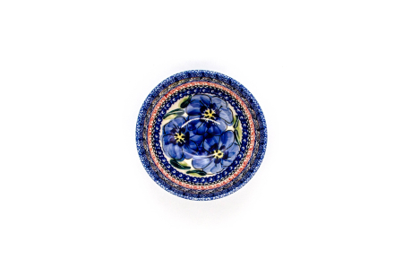 Bol rotund Hibiscus Drops, ceramica smaltuita, pictat manual, 11,5 cm, volum 300ml [2]