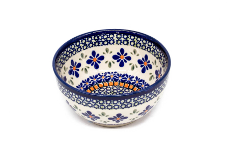 Bol rotund Joy, ceramica smaltuita, pictat manual, 14,0 cm, volum 450 ml [0]