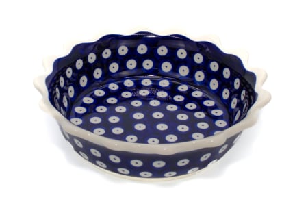 Boluri - Bol rotund mic Blue Eyes, ceramica smaltuita, pictat manual, 16,8 cm, volum 400 ml