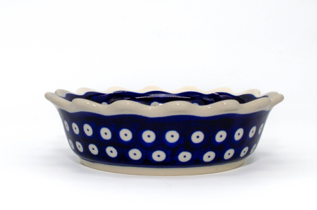 Bol rotund mic Blue Eyes, ceramica smaltuita, pictat manual, 16,8 cm, volum 400 ml [1]