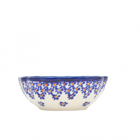 Bol rotund mic Blue Field, ceramica smaltuita, pictat manual, 12,1 cm, volum 150 ml [4]