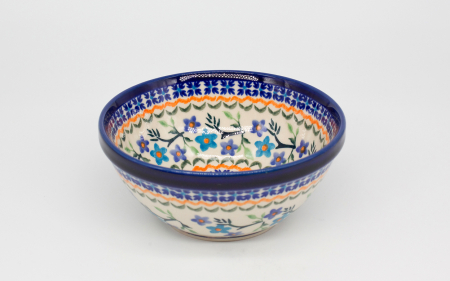 Bol rotund Peace, ceramica smaltuita, pictat manual, 14,9 cm, volum 500ml [1]