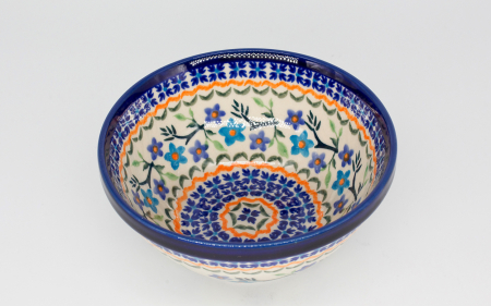 Reduceri - Bol rotund Peace, ceramica smaltuita, pictat manual, 14,9 cm, volum 500ml