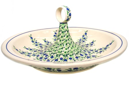 Bol salata Berries, ceramica smaltuita, pictata manual, 34,5 cm, volum 2,0 L [0]