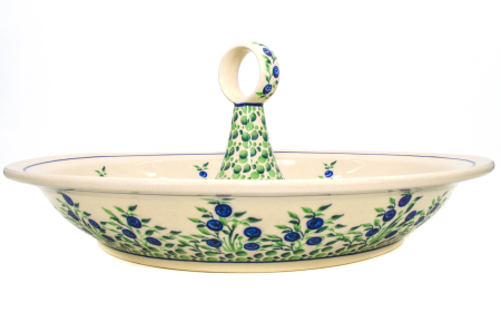 Bol salata Berries, ceramica smaltuita, pictata manual, 34,5 cm, volum 2,0 L [1]