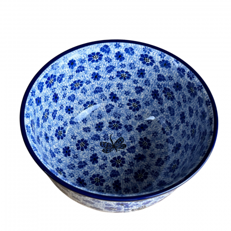 Bol salata Butterfly Dance, ceramica smaltuita, pictat manual, diametru 21,5 cm [6]