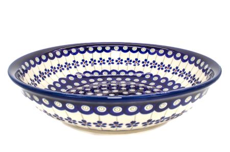 Bol salata Floral Peacock, din ceramica smaltuita, pictat manual, 25,2 cm, volum 1,4 L [3]