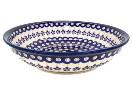 Bol salata Floral Peacock, din ceramica smaltuita, pictat manual, 25,2 cm, volum 1,4 L [4]