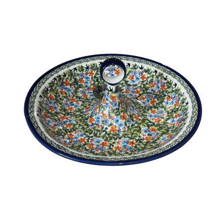 Bol salata Inspirations, ceramica smaltuita, pictata manual, 34,5 cm, volum 2,0 L [14]