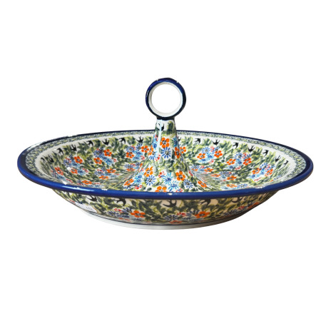 Bol salata Inspirations, ceramica smaltuita, pictata manual, 34,5 cm, volum 2,0 L [12]